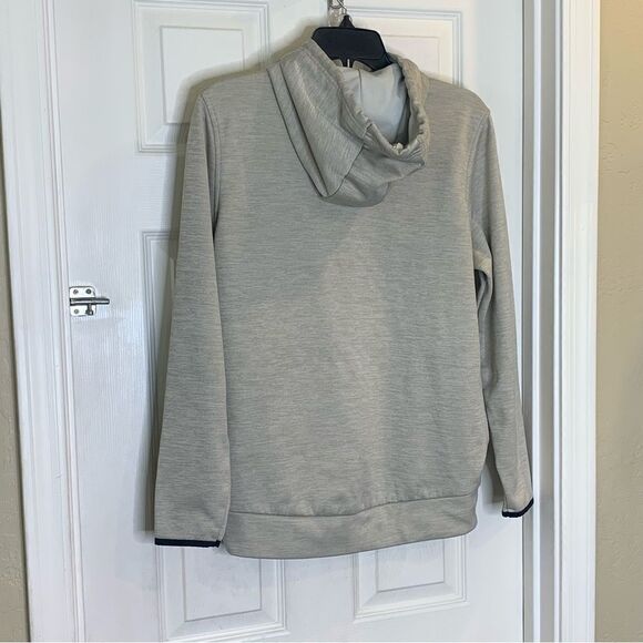 Under Armour Loose Hoodie Heather Cream/Beige with Black trim Size Small - Picture 3 of 8